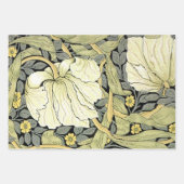 William Morris Pimpernel Bloemen Blauw Behang Inpakpapier Vel (Voorkant 2)