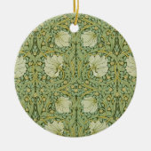 William Morris Pimpernel Bloemen Blauw Behang Keramisch Ornament (Voorkant)