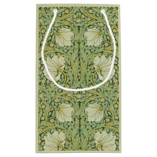 William Morris Pimpernel Bloemen Blauw Behang Klein Cadeauzakje (Achterkant)