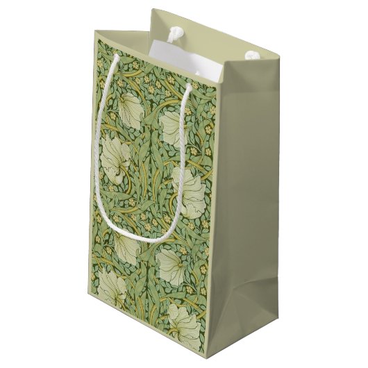 William Morris Pimpernel Bloemen Blauw Behang Klein Cadeauzakje (Achterkant Gekanteld)