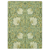 William Morris Pimpernel Bloemen Blauw Behang Klembord (Achterkant)