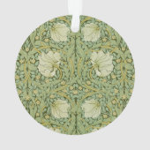 William Morris Pimpernel Bloemen Blauw Behang Ornament (achterkant)