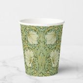 William Morris Pimpernel Bloemen Blauw Behang Papieren Bekers (Rechts)