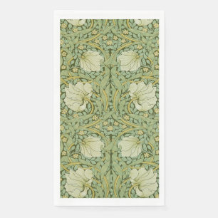 William Morris Pimpernel Bloemen Blauw Behang Servet