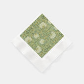 William Morris Pimpernel Bloemen Blauw Behang Servet (Hoek)