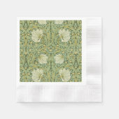 William Morris Pimpernel Bloemen Blauw Behang Servet (Voorkant)