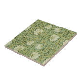 William Morris Pimpernel Bloemen Blauw Behang Tegeltje (Zijkant)