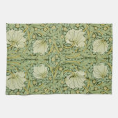 William Morris Pimpernel Bloemen Blauw Behang Theedoek (Horizontaal)