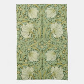 William Morris Pimpernel Bloemen Blauw Behang Theedoek (Verticaal)
