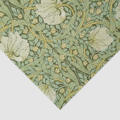 William Morris Pimpernel Bloemen Blauw Behang Tissuepapier (Detail)