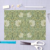 William Morris Pimpernel Bloemen Blauw Behang Tissuepapier (Craft)