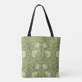 William Morris Pimpernel Bloemen Blauw Behang Tote Bag (Achterkant)