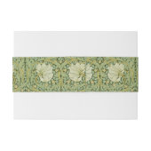 William Morris Pimpernel Bloemen Blauw Behang Uitnodigingen Wikkel (Achterkant Voorbeeld)