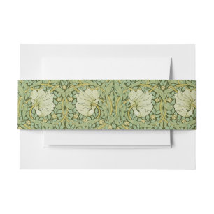 William Morris Pimpernel Bloemen Blauw Behang Uitnodigingen Wikkel