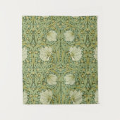 William Morris Pimpernel Bloemen Blauw Behang Wandkleed (Voorkant)