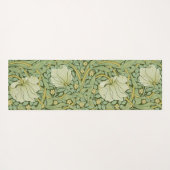 William Morris Pimpernel Bloemen Blauw Behang Yogamat (Achterkant (horizontaal))