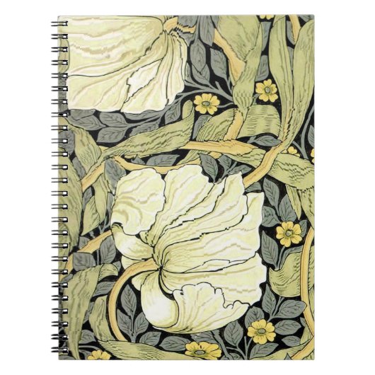 William Morris Pimpernel Bloemige Behang Notitieboek (Voorkant)