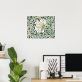 William Morris Pimpernel Bloemige Behang Poster (Thuiskantoor)