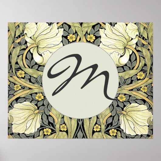 William Morris Pimpernel Bloemige Behang Poster (Voorkant)