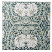 William Morris Pimpernel Blue Intricate Pattern  Tegeltje (Voorkant)