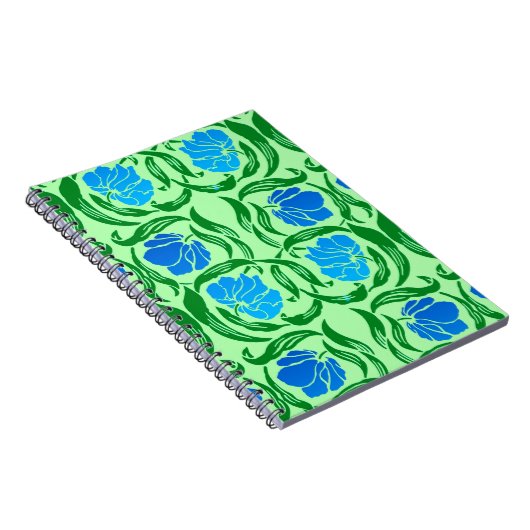 William Morris Pimpernel, Blue & Lime Green Notitieboek (Rechterzijde)