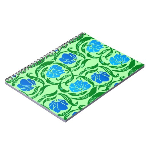 William Morris Pimpernel, Blue & Lime Green Notitieboek (Linkerzijde)