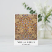 William Morris Pimpernel Briefkaart (Staand voorkant)