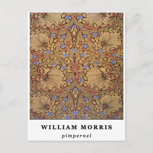 William Morris Pimpernel Briefkaart (Voorkant)