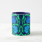 William Morris Pimpernel, Cobalt Blue en Green Mok (Midden)