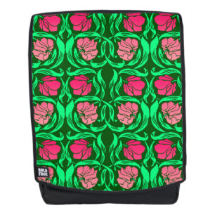 William Morris Pimpernel, Coral Pink en Green Rugtassen