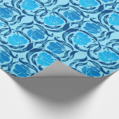 William Morris Pimpernel, Denim & Light Blue Cadeaupapier (Hoek)