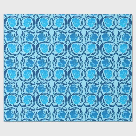 William Morris Pimpernel, Denim & Light Blue Cadeaupapier (Vlak)