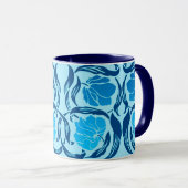 William Morris Pimpernel, Denim & Light Blue Mok (Voorkant rechts)