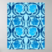 William Morris Pimpernel, Denim & Light Blue Poster (Voorkant)