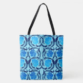 William Morris Pimpernel, Denim & Light Blue Tote Bag (Voorkant)