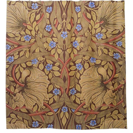 William Morris Pimpernel Douchegordijn (Voorkant)