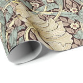 William Morris Pimpernel Dusty Roos Bloempatroon Cadeaupapier (Rol Hoek)