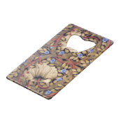William Morris Pimpernel  Floral Creditkaart Flessenopener (Achterkant Gekanteld)