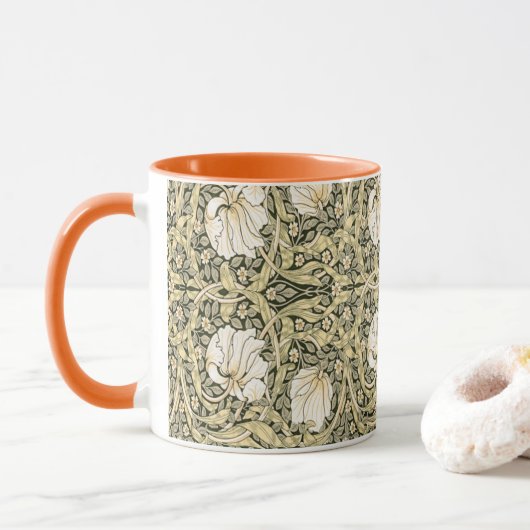 William Morris Pimpernel Floral  Design Mok (Met donut)