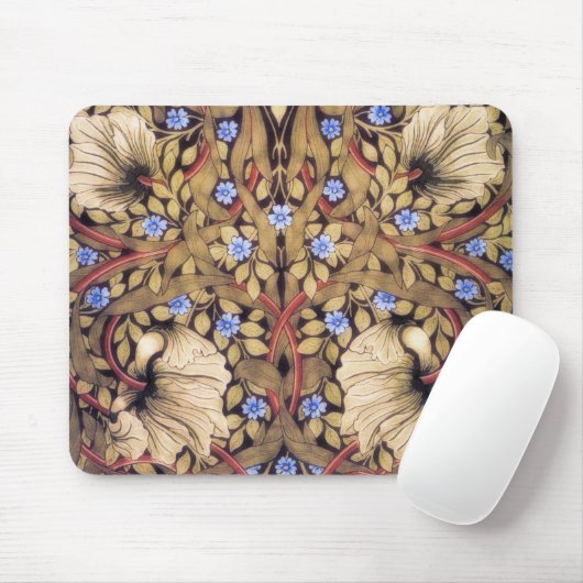 William Morris Pimpernel  Floral Muismat (Met muis)