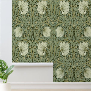 William Morris  Pimpernel Floral Pattern Behang