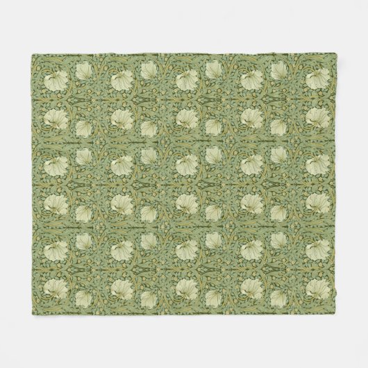 William Morris  Pimpernel Floral Pattern Fleece Deken (Voorkant (Horizontaal))