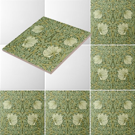 William Morris  Pimpernel Floral Pattern Tegeltje
