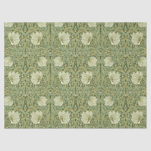 William Morris  Pimpernel Floral Pattern Tissuepapier (Voorkant)