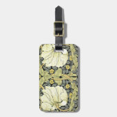 William Morris Pimpernel Floral Wallpaper Bagagelabel (Voorkant verticaal)