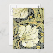 William Morris Pimpernel Floral Wallpaper Briefkaart (Voorkant / Achterkant)