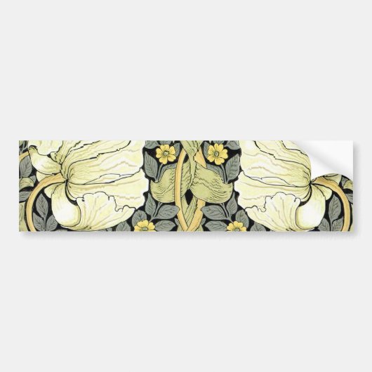 William Morris Pimpernel Floral Wallpaper Bumpersticker (Voorkant)