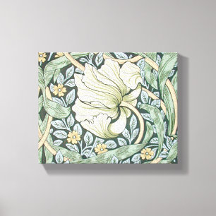 William Morris Pimpernel Floral Wallpaper Canvas Afdruk