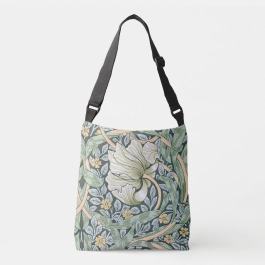 William Morris Pimpernel Floral Wallpaper Crossbody Tas (Voorkant)