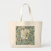 William Morris Pimpernel Floral Wallpaper Grote Tote Bag (Voorkant)